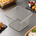Thumbnail image #3 for Square Stainless Steel Snack/Fry Basket, 4 x 4 x 3 Inches, Without Handle