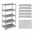 Thumbnail image #4 for Cambro Camshelving® Premium 5-Shelf Vented Shelf Kit, 21 x 24 Inches, Speckled Gray