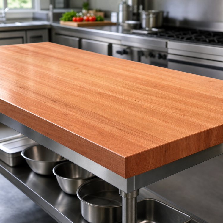 Product image #3 for Boos Block American Cherry Edge Grain Kitchen Countertop, 96 x 42 x 3 Inches, Penetrating Oil Finish
