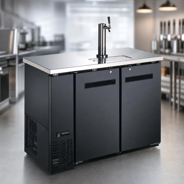 Product image #3 for Two-Section Draft Beer Cooler/Kegerator with 1 Tower and 1 Faucet