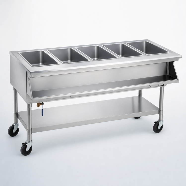 Product image #3 for Eagle Group SPHT5-208-3 5-Well Electric Portable Sealed Hot Food Table
