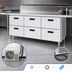 Thumbnail image #3 for Garland Arctic Fire 97-Inch Three-Section Refrigerated Drawer Base with 6 Self-Closing Drawers, Remote Refrigeration