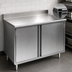 Thumbnail image #3 for Eagle Spec-Master 60-Inch x 24-Inch Enclosed Work Table Cabinet Base with Hinged Doors and 4-1/2-Inch Backsplash