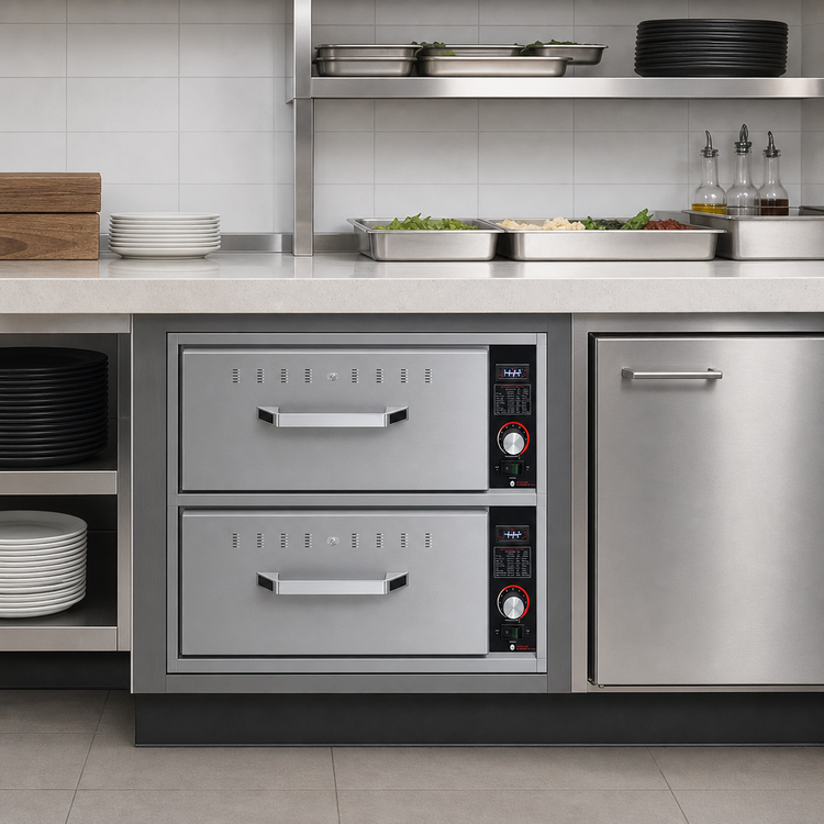 Product image #3 for Hatco HDW-2BN Built-In Narrow 2-Drawer Warming Drawer