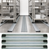 Thumbnail image #3 for Quantum Double Unit Floor Track Assembly Kit with 3 19-Foot V-Groove Aluminum Tracks