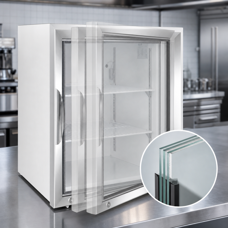 Product image #3 for Maxx Cold X-Series Countertop Freezer Merchandiser, One-Section, 3.5 Cu. Ft., Triple-Pane Glass Door