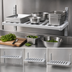 Thumbnail image #4 for New Age Adjust-A-Shelf T-Bar Wall-Mounted Shelf, 60-Inch W x 20-Inch D, Aluminum, 1500 lb. Capacity
