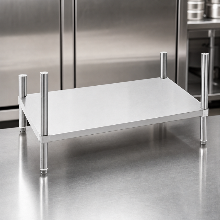 Product image #3 for Advance Tabco 90-Inch x 24-Inch Stainless Steel Dishtable Undershelf