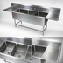 Thumbnail image #3 for John Boos Pro-Bowl 3-Compartment Sink with Dual Drainboards, 16 Gauge Stainless Steel