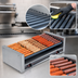 Thumbnail image #3 for Nemco Roll-A-Grill Wide Slanted GripsIt Hot Dog Roller Grill, 45 Hot Dog Capacity