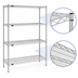 Thumbnail image #3 for Redi-Pak 4-Tier Wire Shelving Unit with QuadTruss Shelves, 48