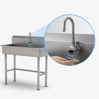 Thumbnail image #3 for Advance Tabco FS-FM-1-EFADA One-Station ADA Floor-Mounted Service Sink with Electronic Faucet, 40 x 19-1/2 x 42-1/2 Inches