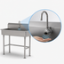 Thumbnail image #3 for One-Station ADA Floor-Mounted Service Sink with Electronic Faucet, 40 x 19-1/2 Inches