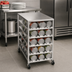 Thumbnail image #3 for Half-Size Mobile Can Rack with Stainless Steel Top, 72 #10 Can Capacity
