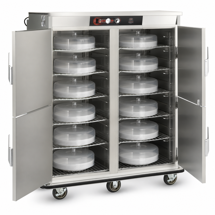 Product image #3 for BT-Series Double-Door Electric Banquet Holding Cart for 160-200 Covered Plates
