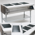 Thumbnail image #3 for Eagle Group 48-Inch Electric Water Bath Hot Food Table with 3 Open Wells, Open Cabinet Base, 240V