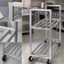 Thumbnail image #4 for Aluminum Banquet Utility Cart / Cooler Box Transport Truck with 2 Shelves