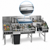Thumbnail image #3 for Glastender All-In-One Underbar Ice Bin/Cocktail Station with Blender Shelf, Sink, and Speed Rail, 60 Inch, 125 lb Ice Capacity