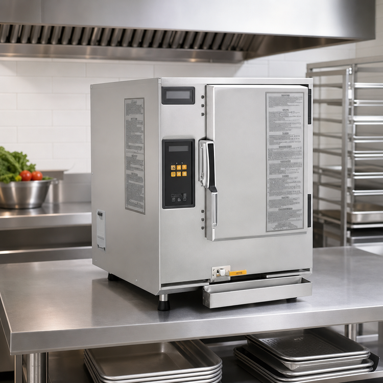 Product image #3 for AccuTemp Evolution 6-Pan Connectionless Boilerless Countertop Convection Steamer, 440V, 3-Phase, 12 kW