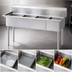 Thumbnail image #3 for Turbo Air 4-Compartment Stainless Steel Sink with 18
