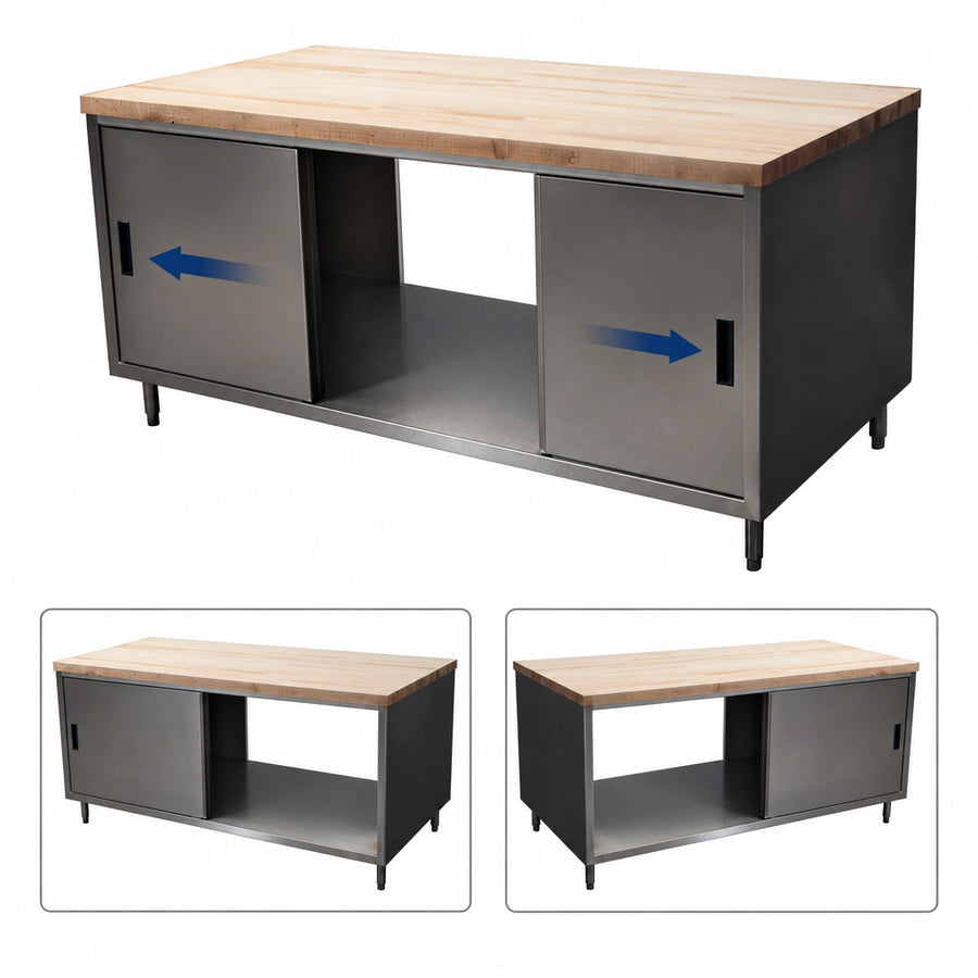 Dual-Sided Sliding Door Access