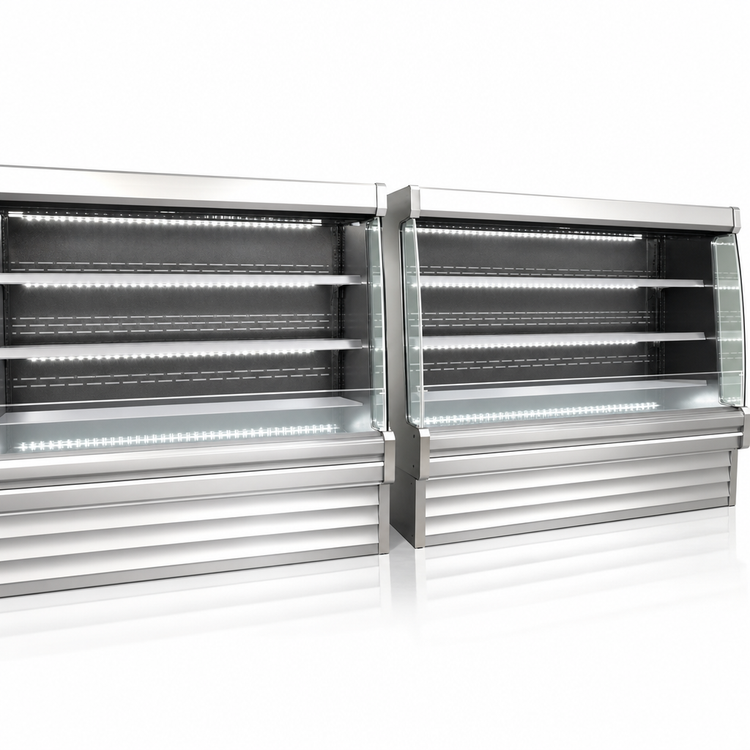Product image #3 for Howard-McCray 35E Series Dairy Open Merchandiser Open-Air Cooler, 75 Inch Wide x 60 Inch High, Remote Refrigeration