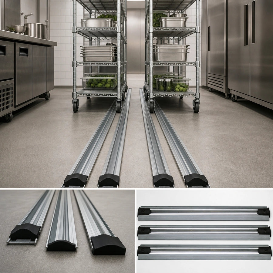 Double Unit Floor Track Assembly