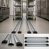 Thumbnail image #3 for Quantum Double Unit Floor Track Assembly Kit with 3 16-Foot V-Groove Aluminum Tracks