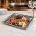 Thumbnail image #3 for American Metalcraft 18 Inch Square Hammered Stainless Steel Serving Tray