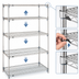 Thumbnail image #3 for Metro Super Adjustable Super Erecta 5-Shelf Chrome Plated Wire Starter Shelving Unit, 72