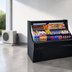 Thumbnail image #3 for Howard-McCray Ovation Series 63-Inch Remote Open Impulse Merchandiser with Straight Plexi Ends, LED Lighting, Black