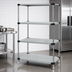 Thumbnail image #3 for Quantum 4-Shelf Solid Shelving Starter Kit, 54 x 21 x 86 Inches, 304 Stainless Steel