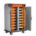 Thumbnail image #3 for Mobile Double-Compartment Stainless Steel Heated Holding Cabinet, 32 Full-Size Pan Capacity