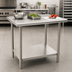Thumbnail image #3 for Eagle Group BlendPort EL Series Flat Top Stainless Steel Work Table with Undershelf, 60 x 30 Inches