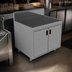 Thumbnail image #3 for Advance Tabco Prestige (Supreme) 42-Inch Freestanding Stainless Steel Underbar Drainboard Cabinet