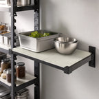 Thumbnail image #3 for Cambro Camshelving® Elevation EWSSKA2130S580 21 x 30 Inch Solid Wall-Mounted Add-On Shelf Kit, Antimicrobial, Brushed Graphite