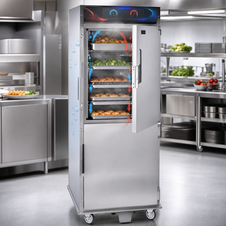 Product image #3 for Cres Cor Roast-N-Hold AquaTemp Gentle Convection Cook and Hold Oven, Full-Height Floor Model, 208V, 3-Phase, 8 kW