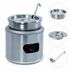 Thumbnail image #3 for Nemco Countertop Round Cooker/Warmer, 7 Quart, Stainless Steel, with Inset, Cover & Ladle