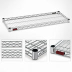 Thumbnail image #3 for Eagle Group QuadTruss 1860S 60 x 18-Inch QuadTruss Stainless Steel Wire Shelf, 600 Lb. Capacity Case of 2