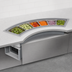 Thumbnail image #3 for Randell Drop-In Curved Refrigerated Cold Food Well, 6-Pan, Self-Contained