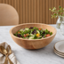Thumbnail image #3 for Lyselle 80 oz. Maple Wood Bowl with Natural Finish