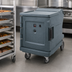 Thumbnail image #4 for Cambro Camtherm Low Profile Electric Hot Holding Cabinet Cart, Single Door, Celsius Digital Thermometer, Granite Gray