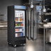 Thumbnail image #3 for Omcan USA 31-Inch One-Section Black Glass Door Reach-In Display Freezer, 23 Cu. Ft.