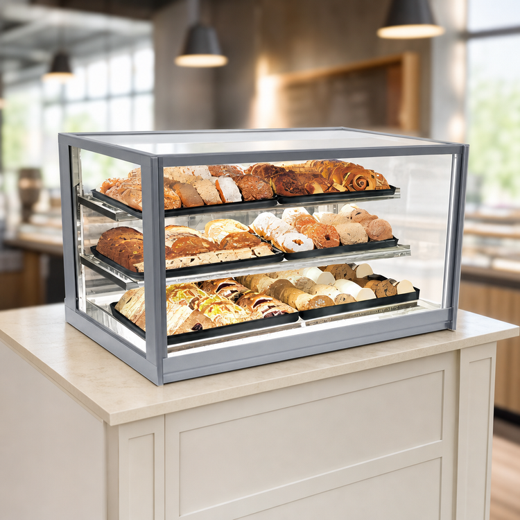 Product image #3 for Federal Industries Italian Glass Series 48-Inch Non-Refrigerated Countertop Pastry Display Case
