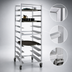 Thumbnail image #3 for Carter-Hoffmann O1610 Universal Oval Tray Rack, 10-Tray Capacity, Aluminum