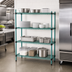 Thumbnail image #3 for EagleGard Quad-Adjust 4-Tier Stationary Wire Shelving Starter Unit, 48 x 18 x 74 Inches