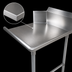 Thumbnail image #3 for Pro-Bowl Clean Straight Dishtable, 120-Inch x 30-Inch, Left-to-Right, 14-Gauge 300 Series Stainless Steel