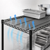 Thumbnail image #3 for Metro Super Erecta Black Epoxy-Coated Wire Designer Shelf, 72 x 24 Inches