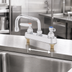 Thumbnail image #3 for T&S Brass 8-Inch Center Deck-Mount Workboard Mixing Faucet with 10-Inch Swing Nozzle and 2.2 GPM VR Aerator