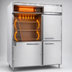 Thumbnail image #3 for Continental Refrigerator Designer Line DL2WE-SS-HD 2-Section Extra-Wide Reach-In Heated Holding Cabinet with Half Doors
